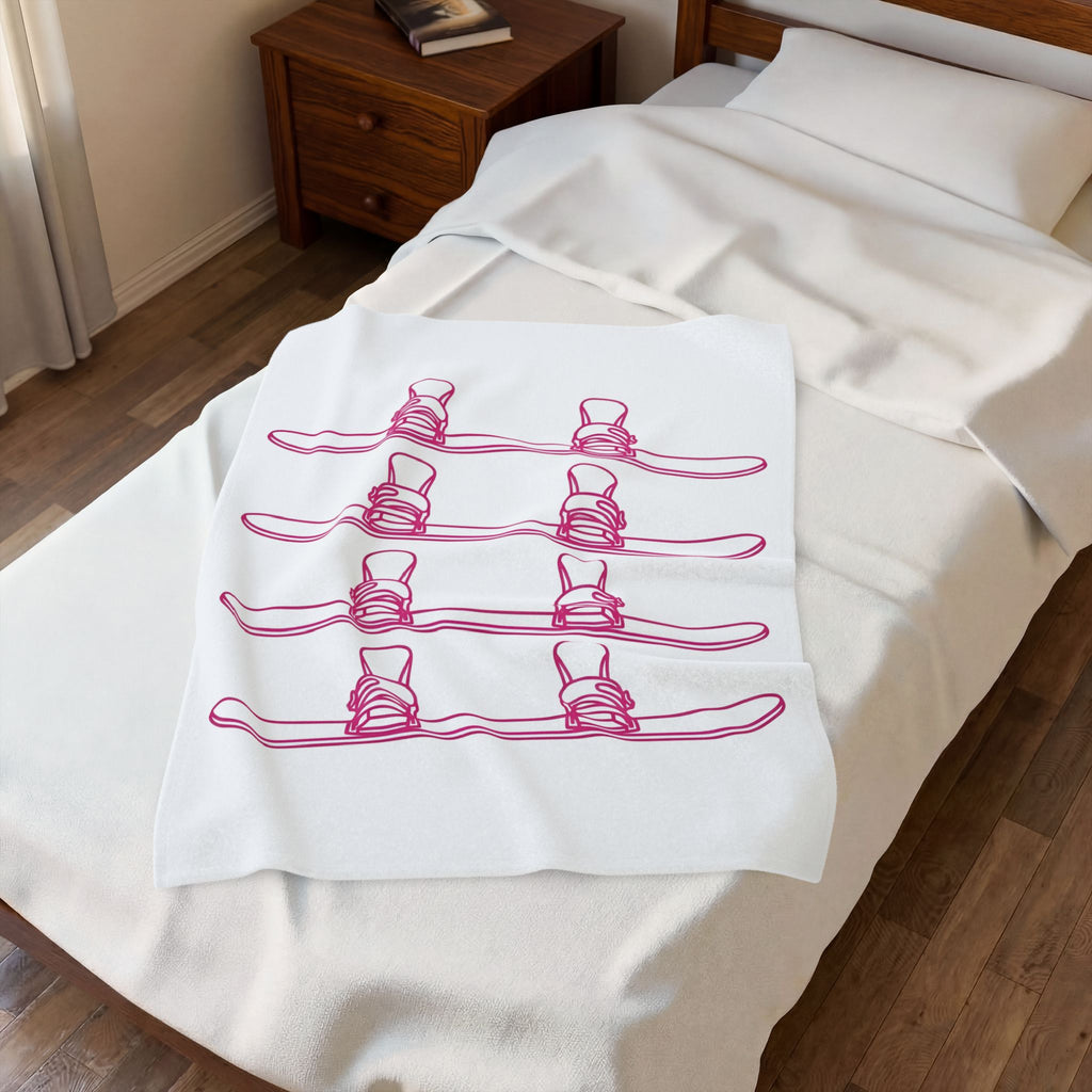 Snowboarder Blanket Sports Frost Gift Women Basic Blanket Snowboarder Blanket Athlete Fan Snowboarding Blanket Frosty Graphic Trendy Motif Blanket
