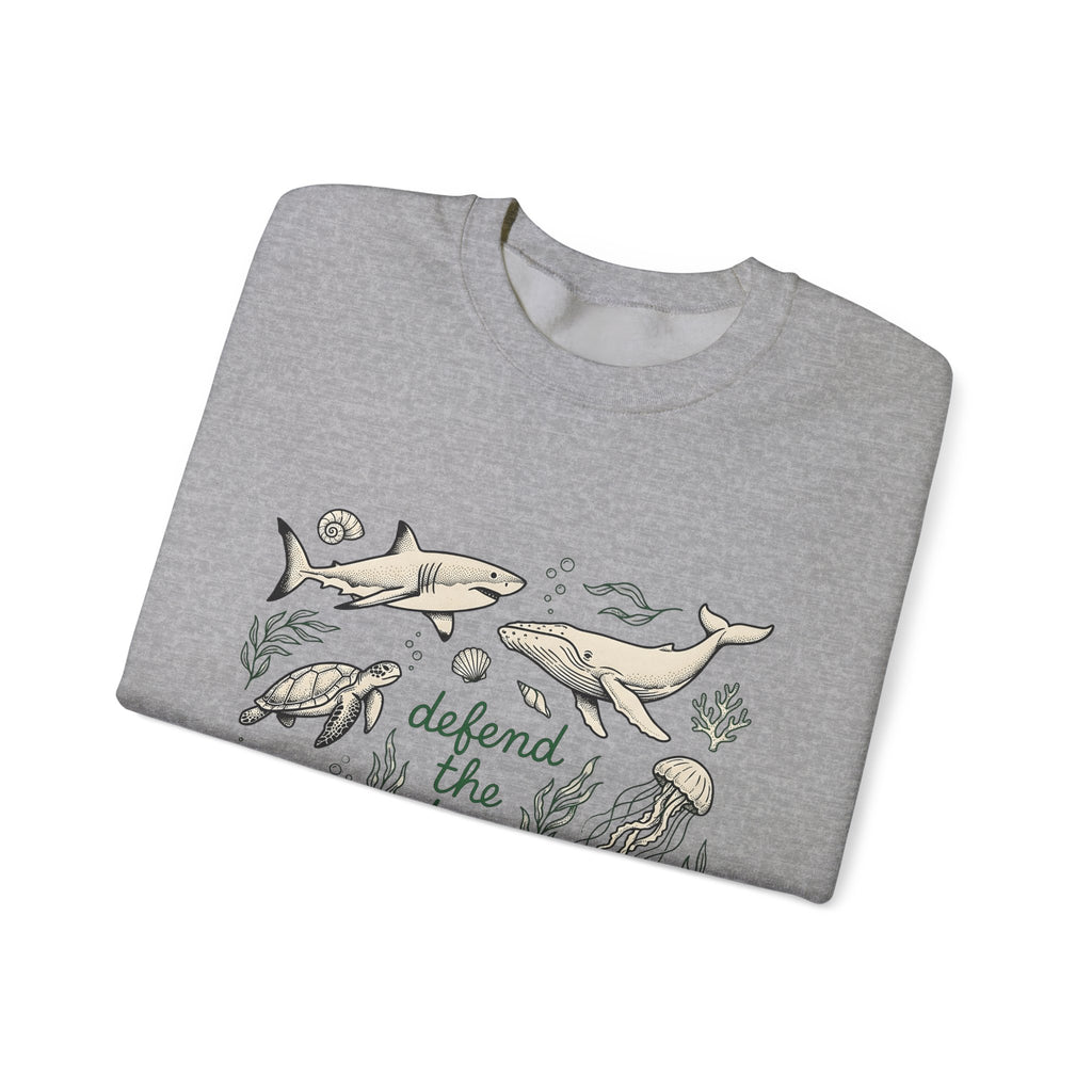 Sea Creatures Sweatshirt Ocean Wildlife Gift Women Sketch Sweatshirt Marine Life Sweatshirt Marine Fan Oceanic Sweatshirt Wildlife Graphic Retro Kelp Sweatshirt