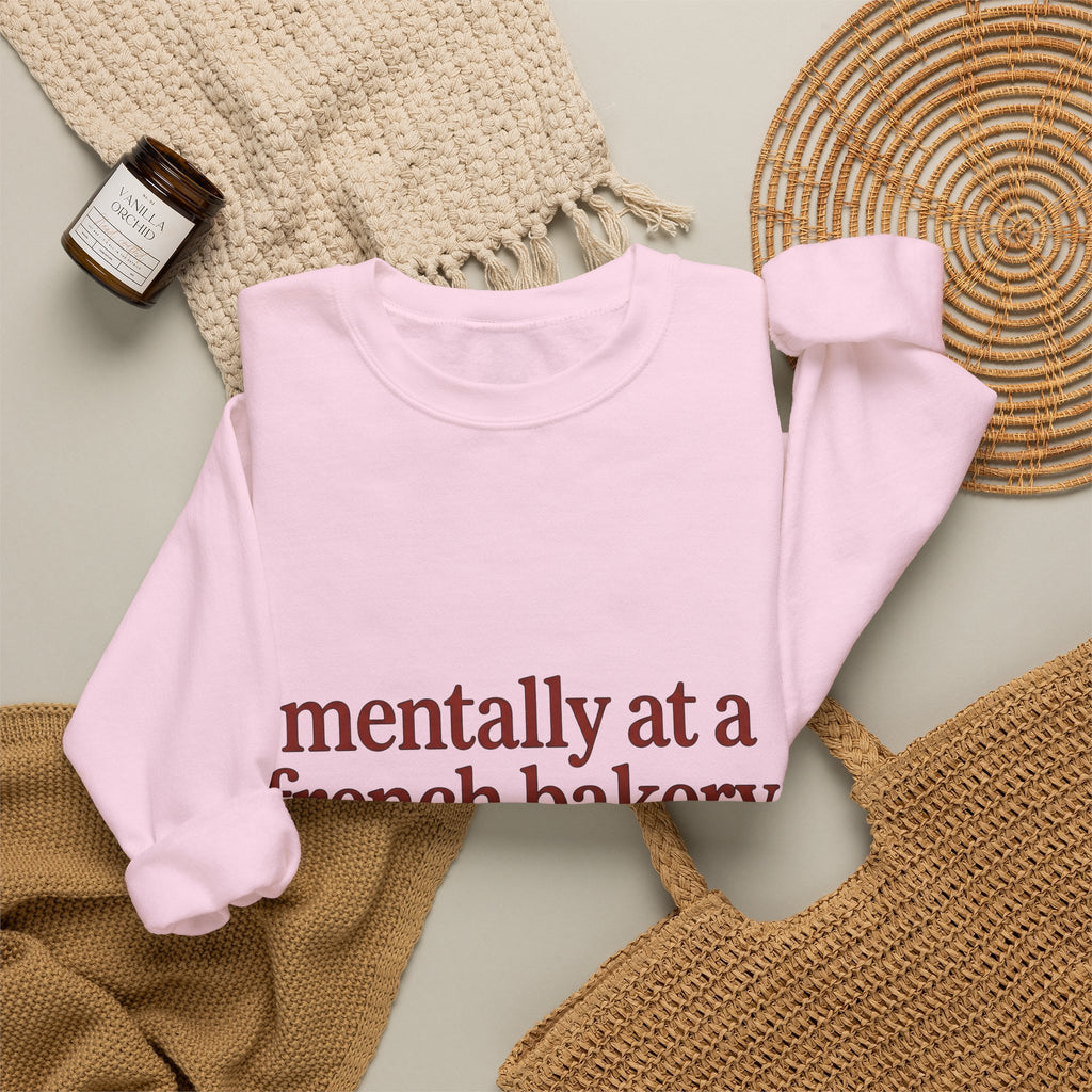 Croissant Drawing Sweatshirt Desserts Snack Gift Women Line Art Sweatshirt Pastry Sweatshirt Dessert Fan Minimalist Sweatshirt Munchie Graphic Hand Drawn Baked