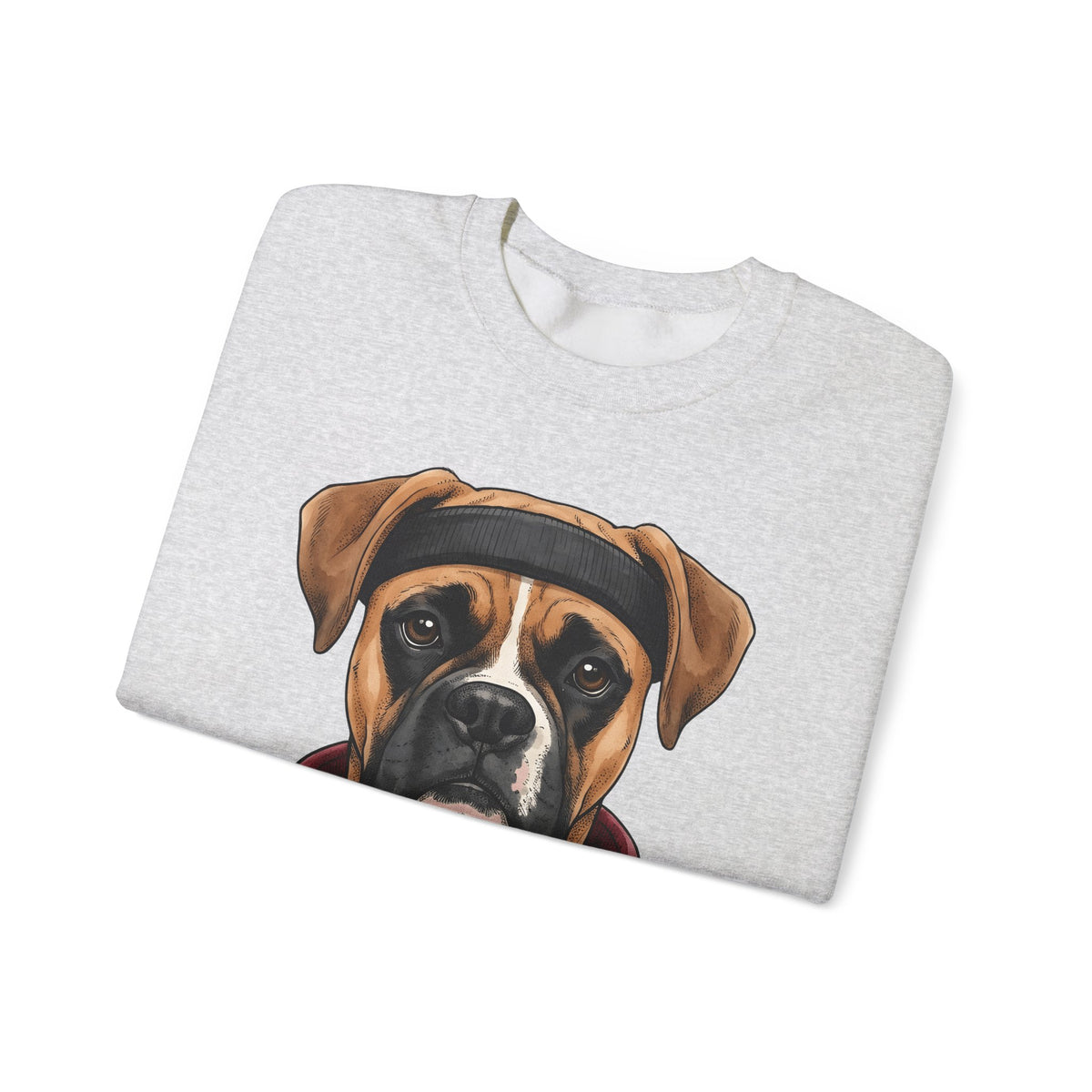 Boxer Puppy Sweatshirt Dog Apparel Gift Women Cartoon Sweatshirt Puppy Sweatshirt Dog Fan Canine Sweatshirt Clothing Graphic Line Art Pullover Sweatshirt