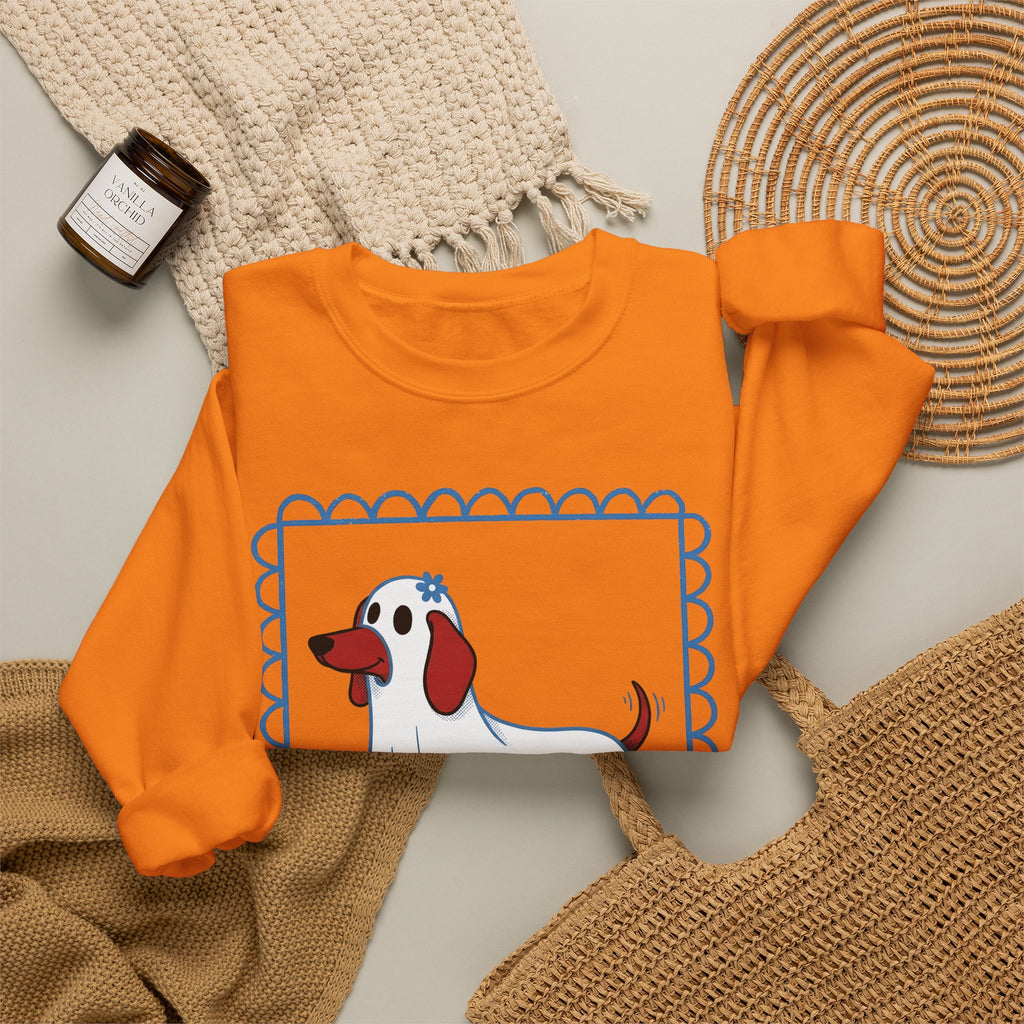 Dachshund Ghost Halloween Dog Gift Cartoon Wiener Sweatshirt