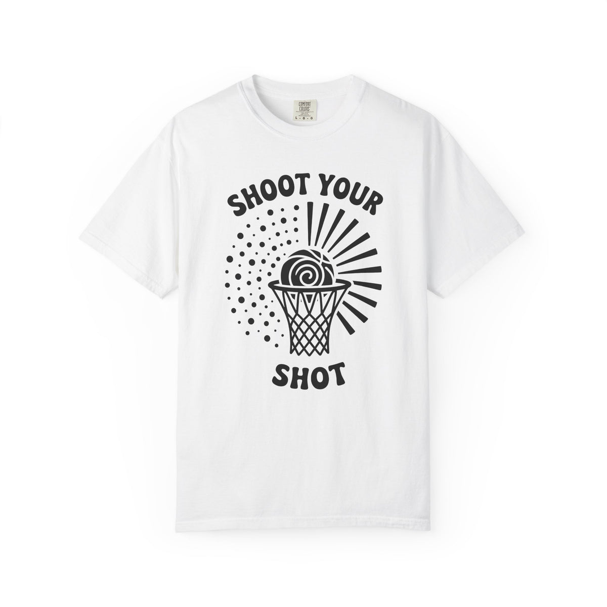 Basketball Hoop T-Shirt Basketball Motivation Gift Women Bold T-Shirt Basketball Net T-Shirt Basketball Fan Graphic T-Shirt Inspirational Graphic