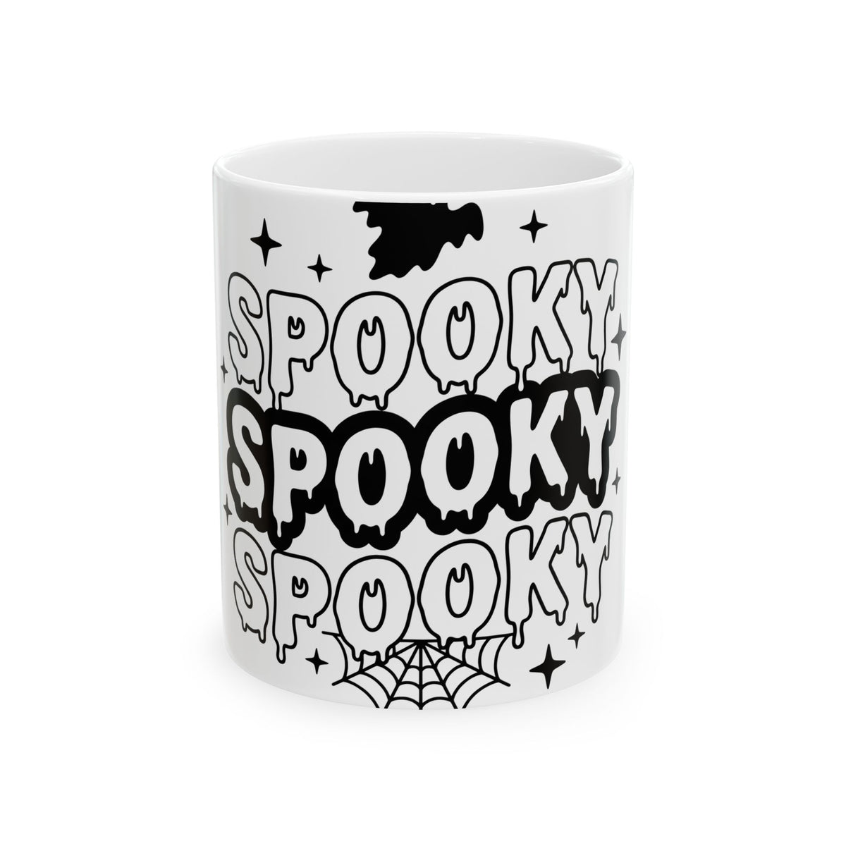 Spirit Design Mug Halloween Thriller Gift Women Modern Mug Spirituality Mug Horror Fan Abstract Mug Suspense Graphic Vintage Web