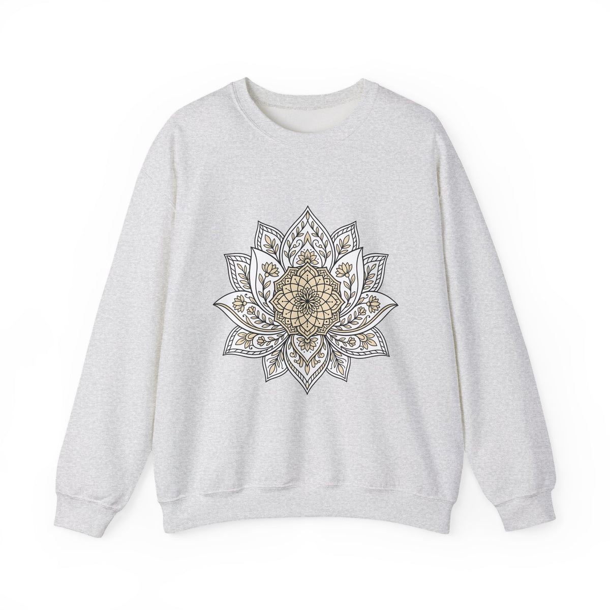 Mandala Bloom Sweatshirt Boho Chic Mindfulness Gift Women Folk Sweatshirt Flower Sweatshirt Bohemian Enthusiast Tribal Sweatshirt Meditation Graphic Clean