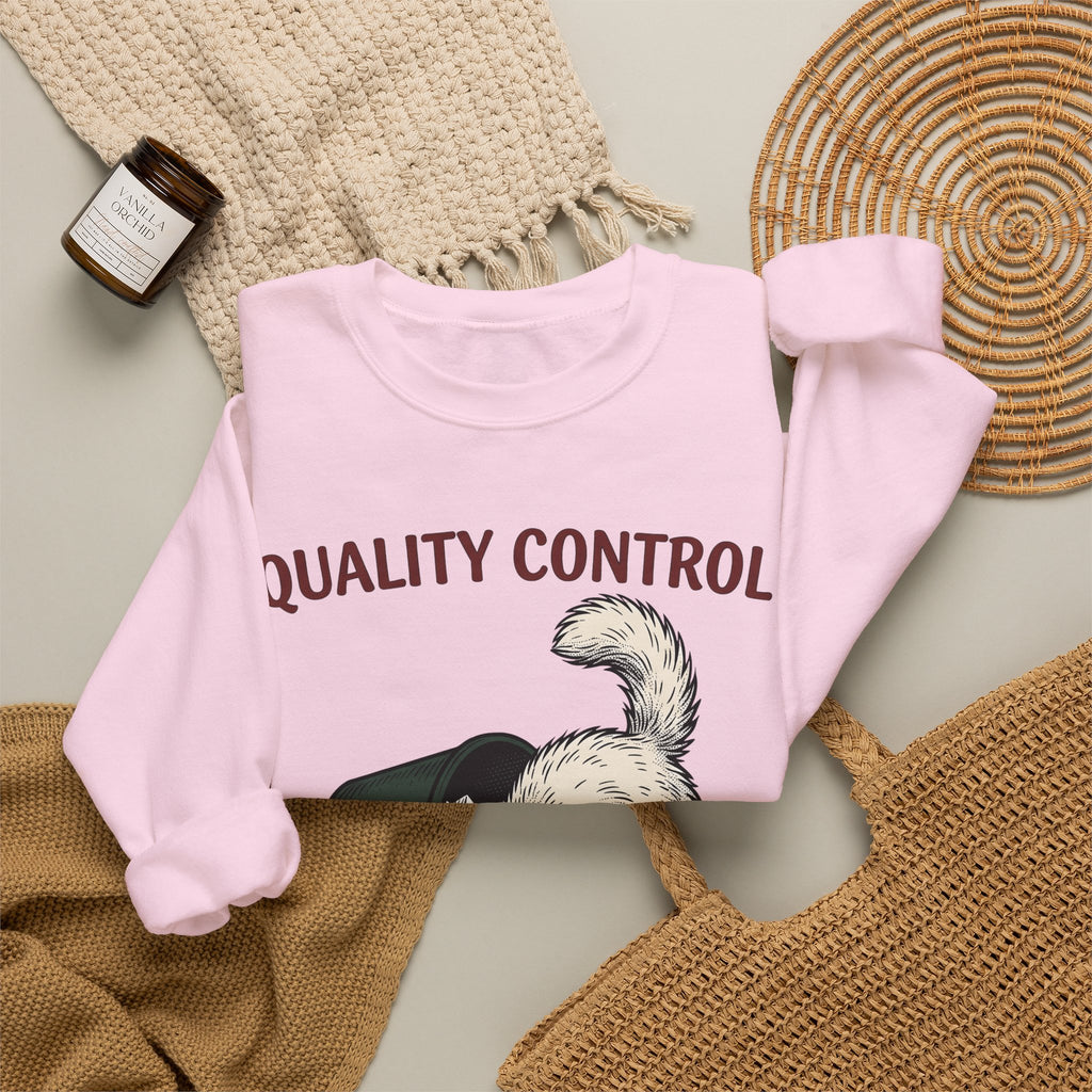 Plush Cat Waste Basket Sweatshirt Cat Satire Gift Women Shabby Chic Sweatshirt Trash Can Sweatshirt Cat Fan Distressed Sweatshirt Sarcastic Graphic Outline