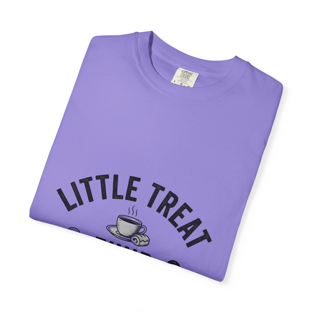 Coffee Cup Dessert T-Shirt Coffee Food Gift Women Vintage T-Shirt Dessert T-Shirt Coffee Fan Retro T-Shirt Bakery Graphic Hand Drawn Coins T-Shirt