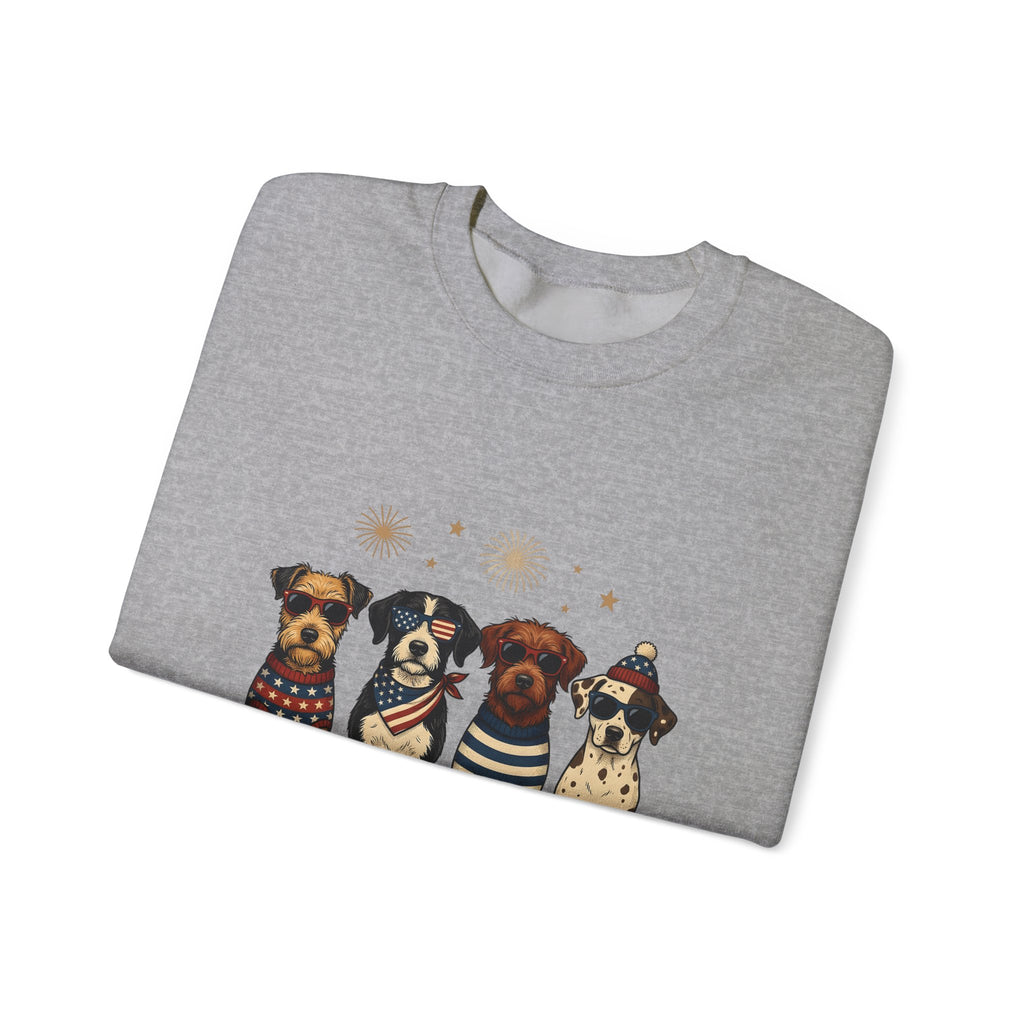 American Dogs Sweatshirt America 4Th Of July Creatures Gift Women Rustic Sweatshirt Canine Sweatshirt Patriot Fan Country Sweatshirt Beast Graphic Ink Drawing
