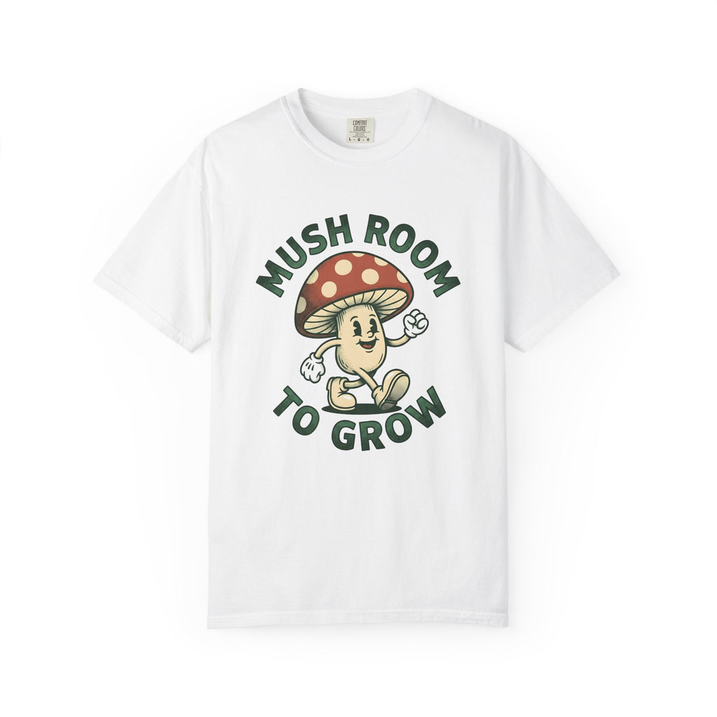 Funny Mushroom T-Shirt Funny Outdoors Gift Women Classic T-Shirt Toadstool T-Shirt Humor Fan Vintage T-Shirt Camping Graphic Hand Drawn Smiley Face