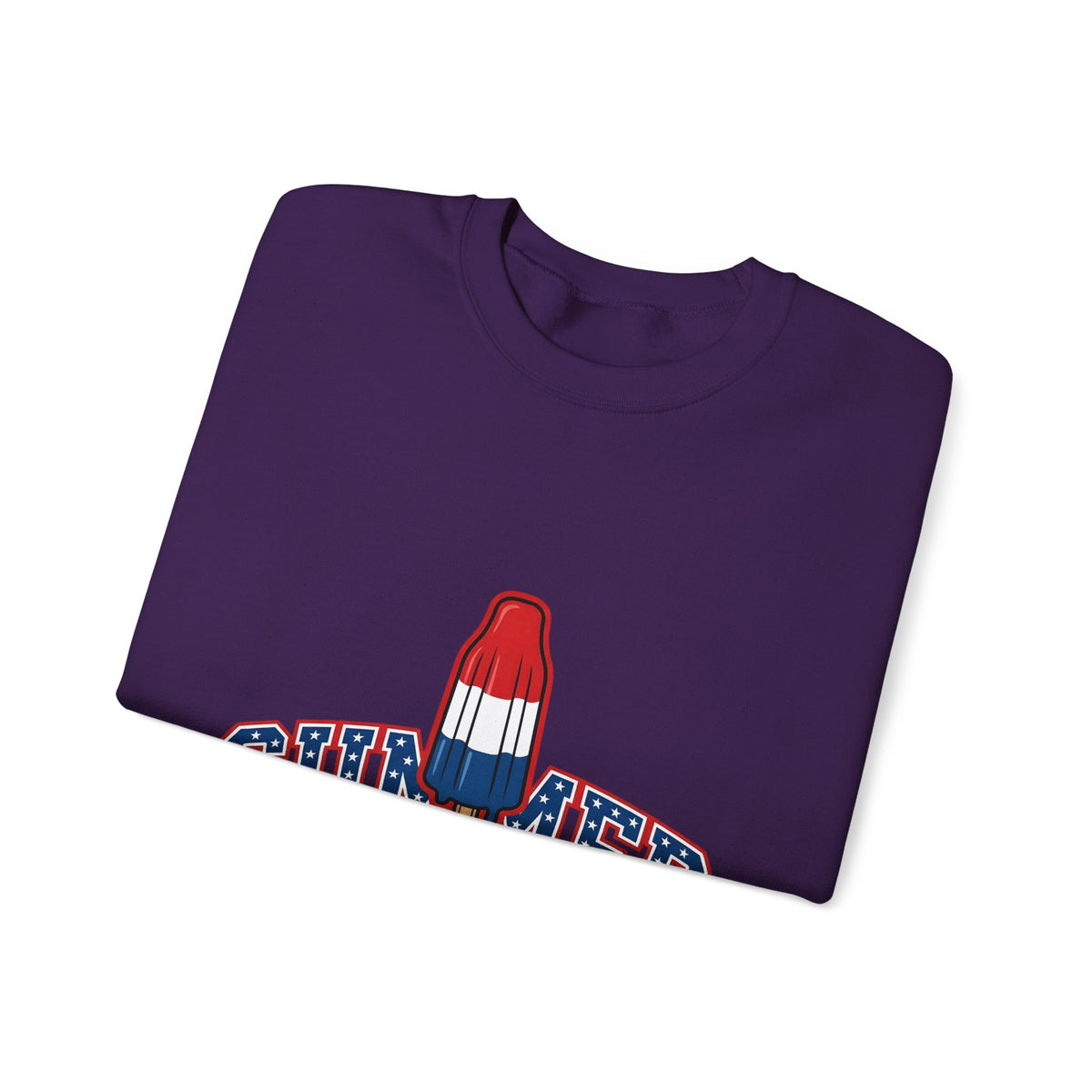 Rocket Popsicle Sweatshirt America 4Th Of July Summer Gift Women Bold Graphic Sweatshirt Ice Pop Sweatshirt Patriotic Fan Graphic Design Illustration Retro