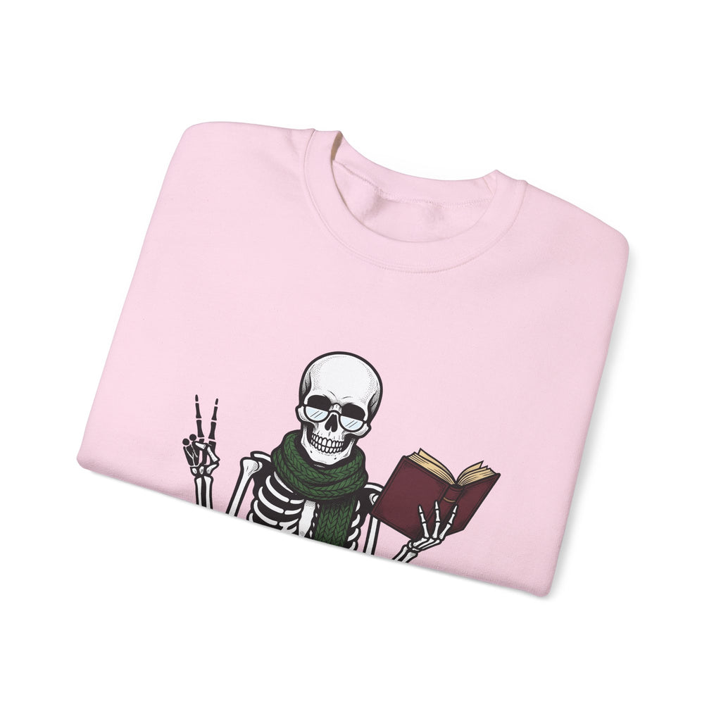 Skull Story Sweatshirt Funny Fall Gift Women Cartoon Sweatshirt Skull Sweatshirt Humor Fan Comic Sweatshirt Autumn Graphic Classic Wild Mushrooms Sweatshirt
