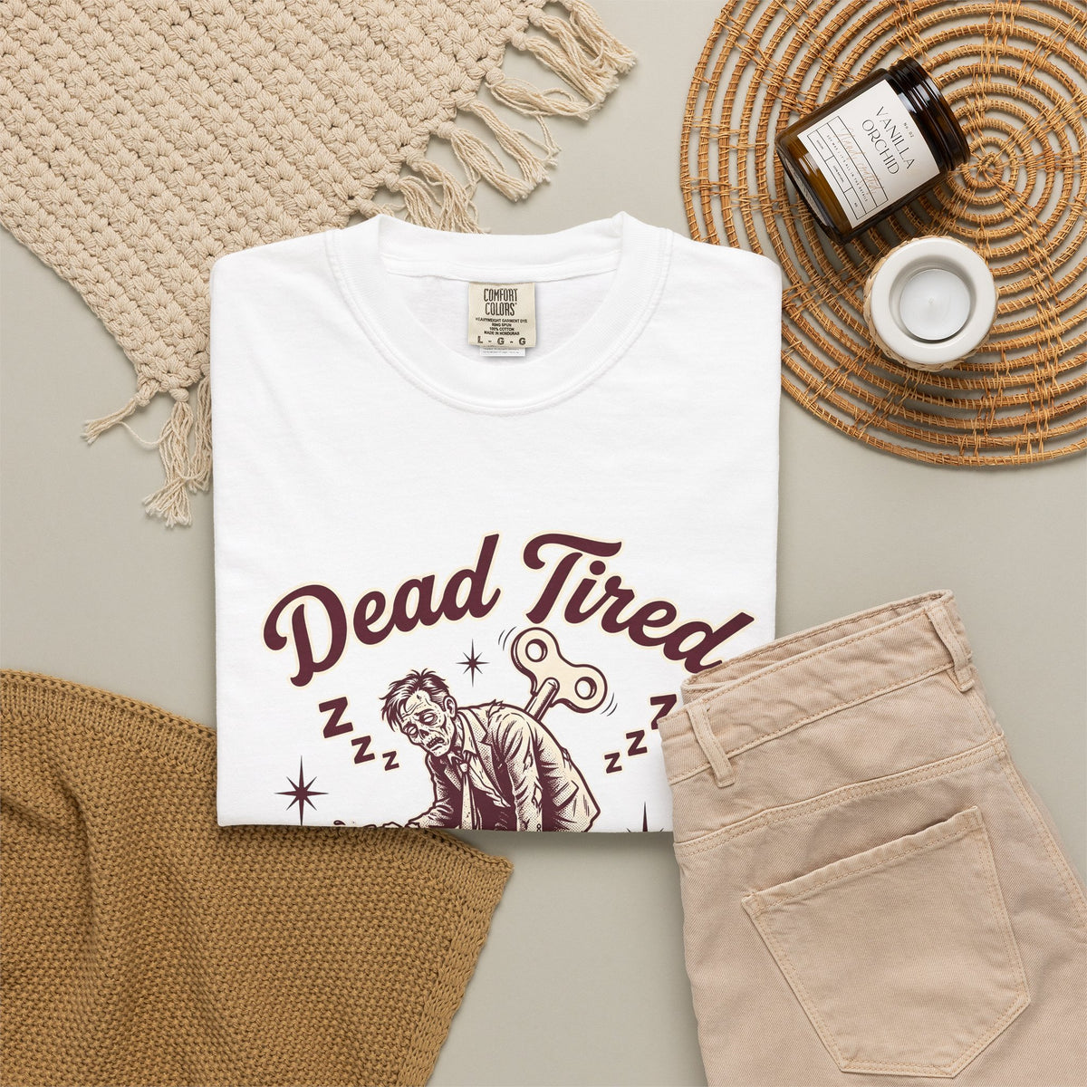 Zombie Executive T-Shirt Halloween Workspace Gift Women Hand Drawn T-Shirt Undead Executive T-Shirt Horror Fan Creepy Illustration Graphic T-Shirt