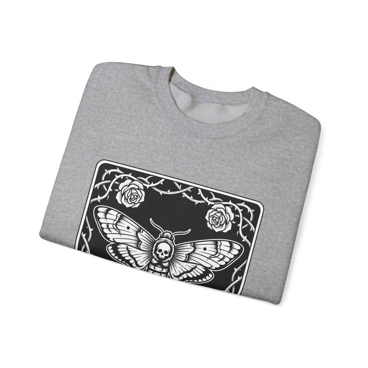 Skull Butterfly Sweatshirt Gothic Magic Gift Women Traditional Tattoo Sweatshirt Sugar Skull Sweatshirt Darkwave Fan Tattooed Sweatshirt Mystic Graphic Horror