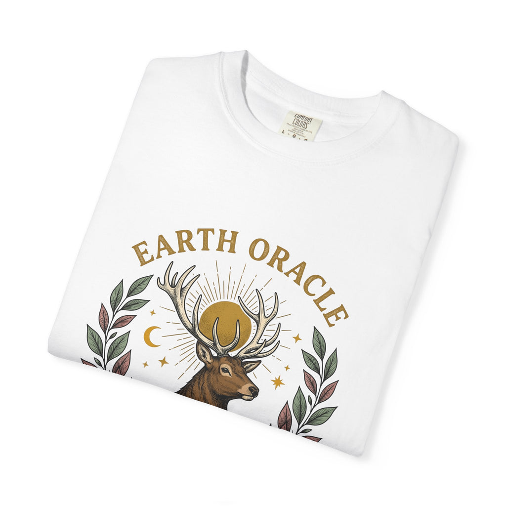 Stag Sunrise T-Shirt Boho Chic Outdoors Gift Women Tribal T-Shirt Deer T-Shirt Bohemian Fan Primitive T-Shirt Wilderness Graphic Retro Toadstools