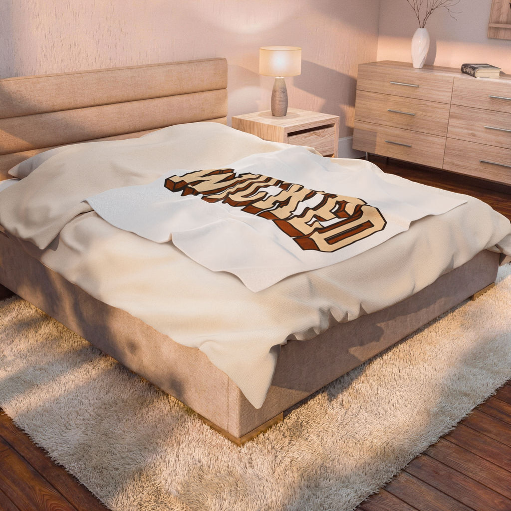 Strong Arched Font Blanket Halloween Event Gift Women Horror Blanket Typography Blanket Spooky Fan Macabre Blanket Party Graphic Classic Cast