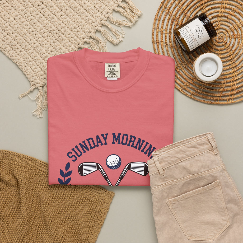Golf Clubs T-Shirt Golf Adventure Gift Women Sketch T-Shirt Golf Irons T-Shirt Golfer Enthusiast Drawing Graphic Explorer Cartoon Golf Ball T-Shirt