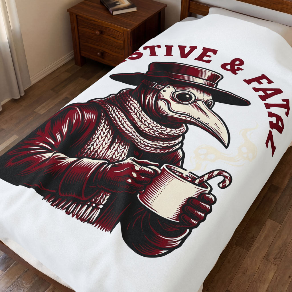 Plague Healer Blanket Christmas Macabre Gift Women Mysterious Blanket Doctor