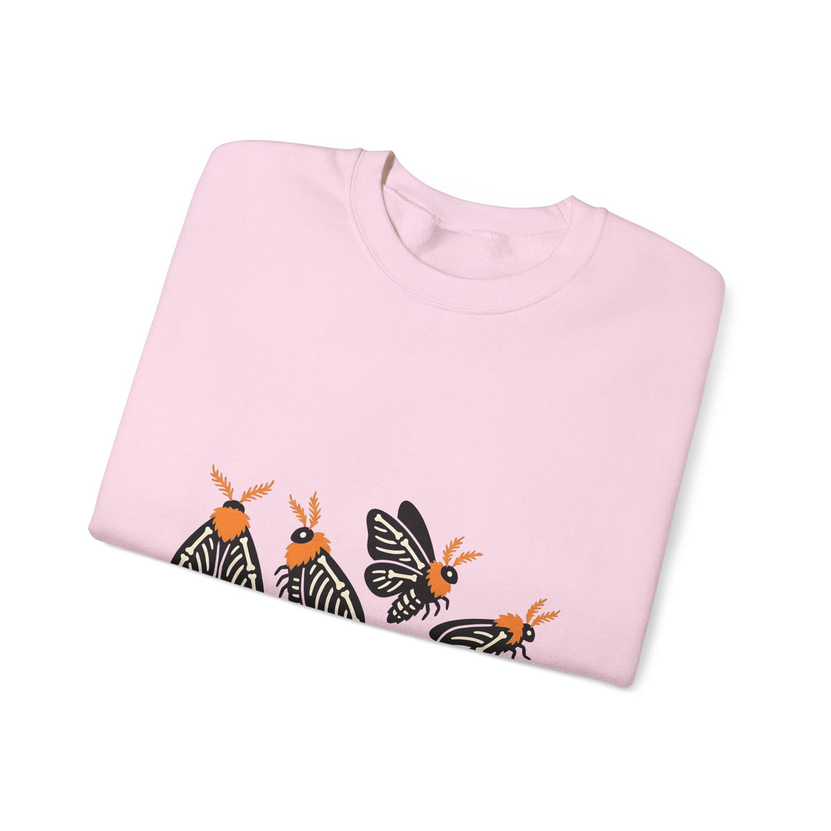 Skeleton Butterfly Sweatshirt Halloween Critter Gift Women Pop Art Sweatshirt Butterfly Sweatshirt Spooky Fan Retro Sweatshirt Creature Graphic Cartoon Amber
