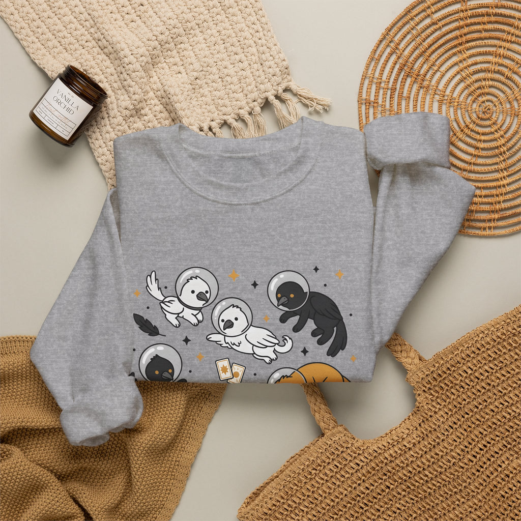 Cosmic Creature Mix Sweatshirt Funny Random Designs Beasts Gift Women Adorable Sweatshirt Monster Sweatshirt Humor Fan Cartoon Sweatshirt Creature Graphic