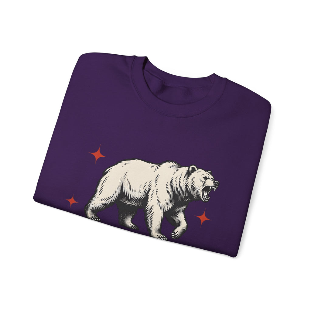 Grizzly Bear Sweatshirt Bear Animal Gift Women Vintage Sweatshirt Ursa Sweatshirt Bear Fan Grizzly Graphic Retro Star Sweatshirt