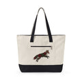 Fox Flower Holiday Winter Gift Floral Flower Christmas Fan Floral Snowflake Retro Pine Cone Tote Bag