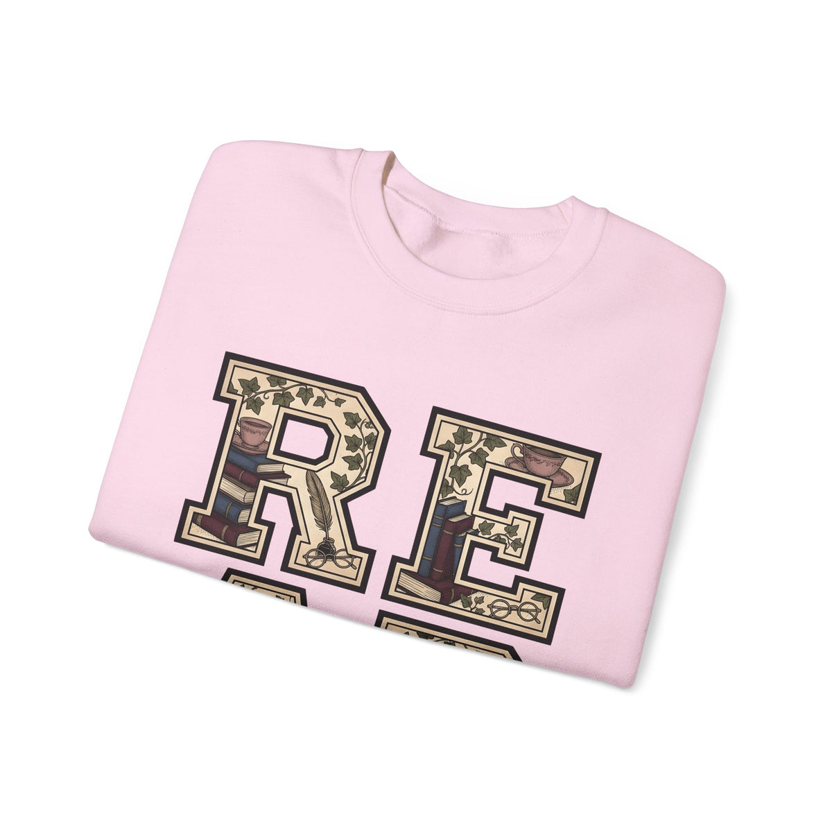 Book Ivy Sweatshirt Teacher Books Gift Women Classic Sweatshirt Ivy Sweatshirt Educator Enthusiast Vintage Sweatshirt Literary Graphic Doodle Cup Sweatshirt