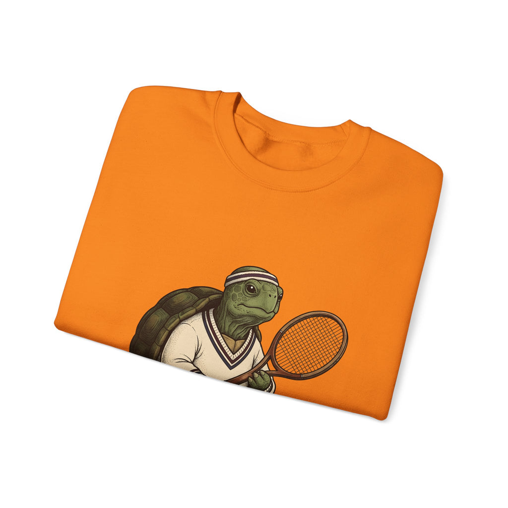 Turtle Tennis Sweatshirt Sports Animal Gift Women Vintage Sweatshirt Tennis Sweatshirt Athlete Fan Retro Sweatshirt Wildlife Graphic Hand Drawn Tennis Ball
