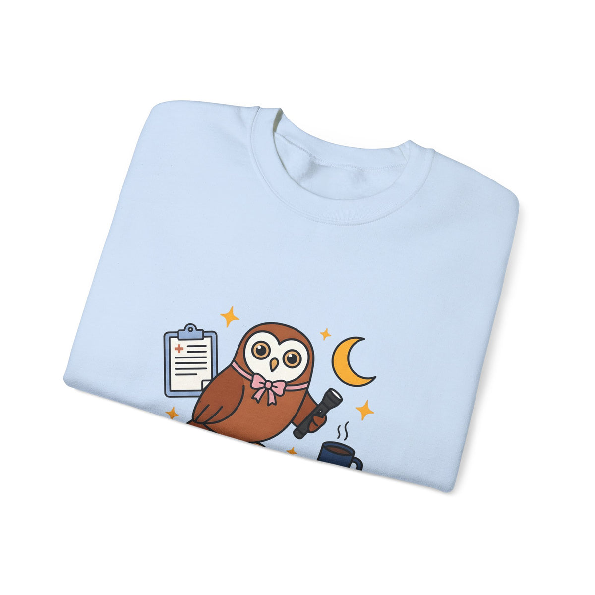 Owl Nurses Espresso Gift Comic Owl Sweatshirt