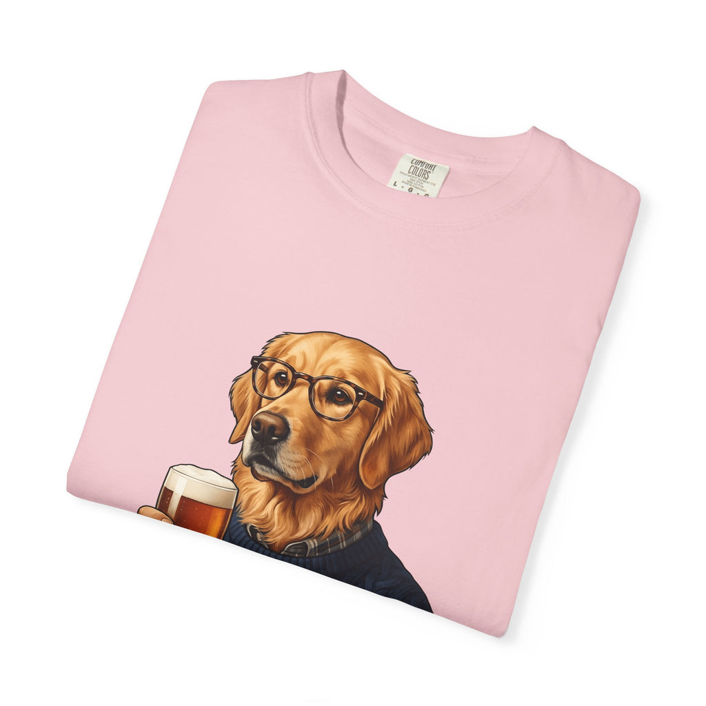 Golden Retriever Dog T-Shirt Dog Fun Gift Women Detailed T-Shirt Retriever T-Shirt Dog Fan Canine T-Shirt Humorous Graphic Old-Fashioned Lager