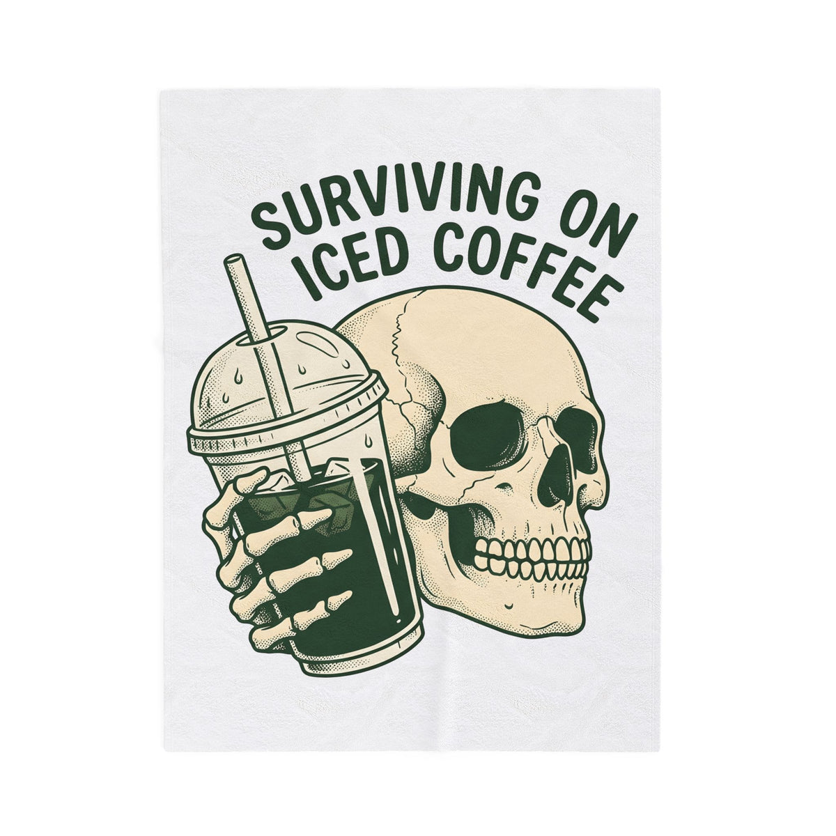 Skull Blanket Blanket Coffee Funny Gift Women Ink Blanket Coffee Blanket Blanket Coffee Fan Tattoo Blanket Humor Graphic Retro Bony Hand Blanket