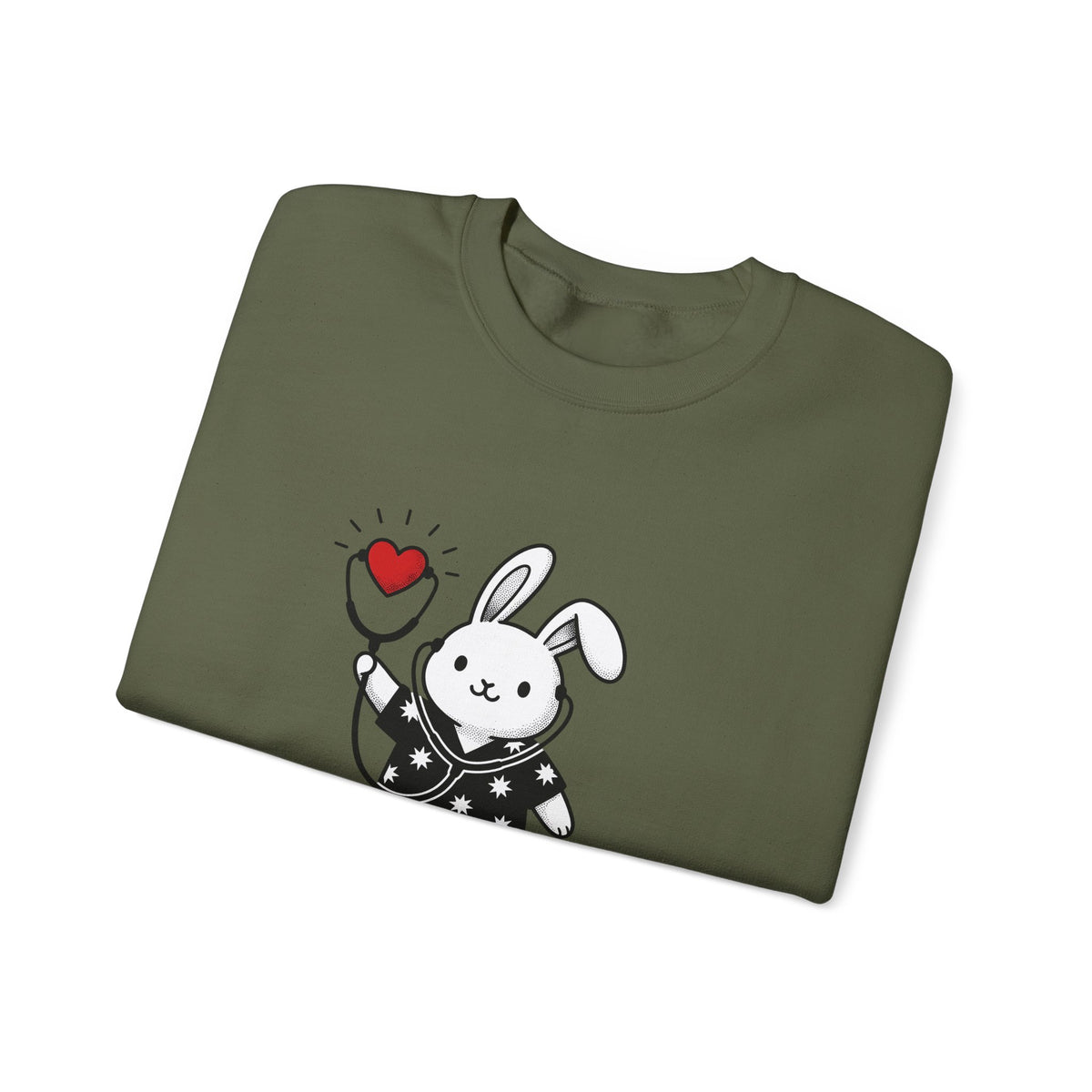 Rabbit Doctor Sweatshirt Nurses Pet Gift Women Kawaii Sweatshirt Bunny Doctor Sweatshirt