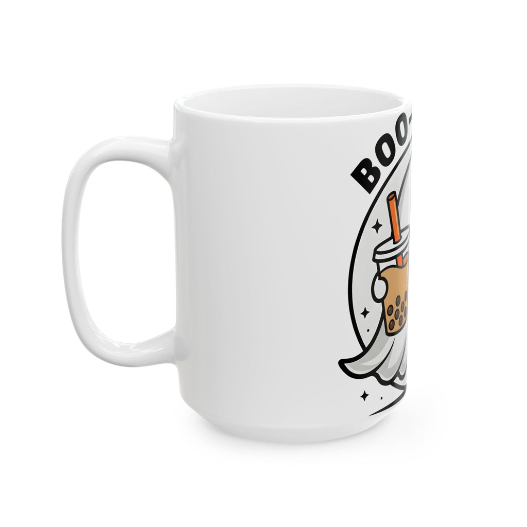 Ghost Bubble Tea Mug Halloween Cuisine Gift Women Charming Mug Boba Mug Halloween Fan Cute Mug Food Graphic Animated Bats