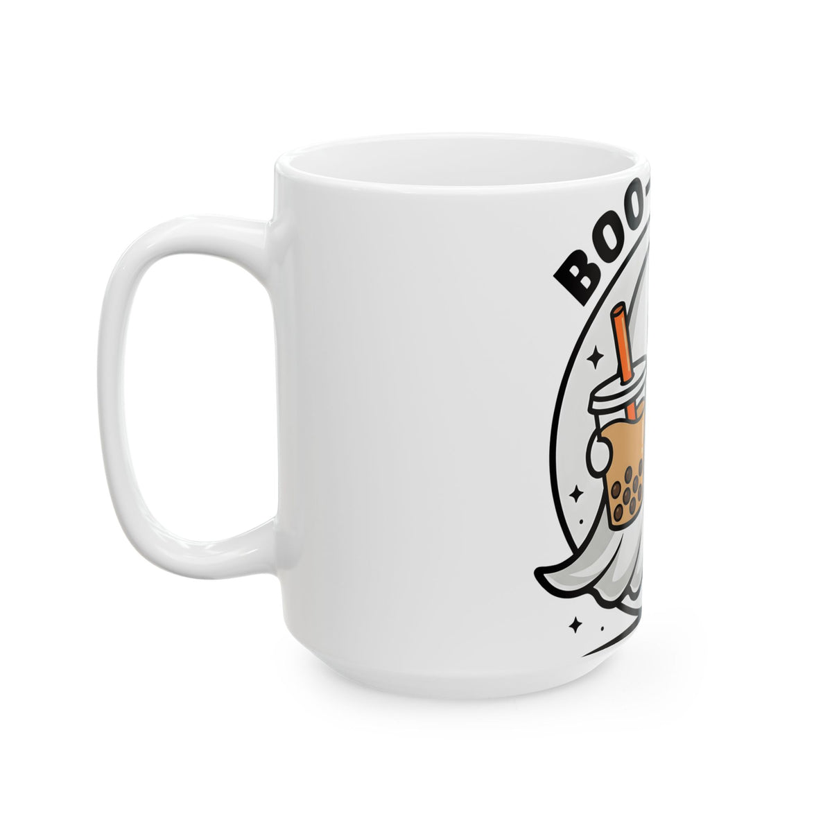 Ghost Bubble Tea Mug Halloween Cuisine Gift Women Charming Mug Boba Mug Halloween Fan Cute Mug Food Graphic Animated Bats