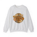 Smiley Flowers Sweatshirt Moms Aesthetic Gift Women Boho Sweatshirt Happy Face Sweatshirt Motherhood Enthusiast Hippie Sweatshirt Visual Design Retro Leopard
