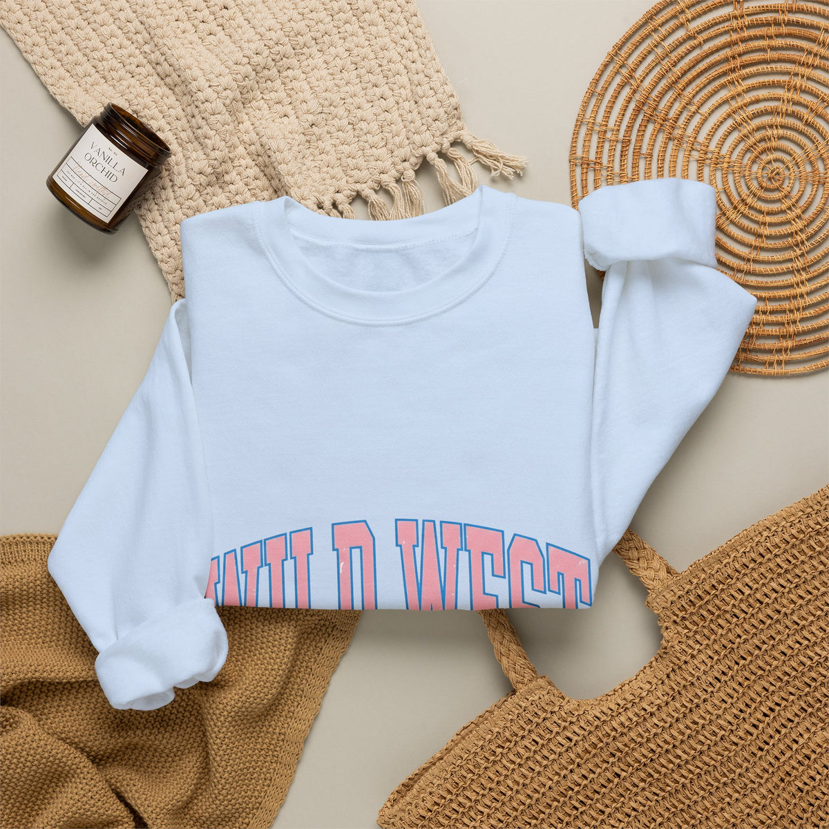 Cowboy Text Sweatshirt Cowgirl Cowboy Gift Women Rustic Sweatshirt Typography Sweatshirt Rodeo Fan Western Sweatshirt Cowboy Graphic Old School Curved Font