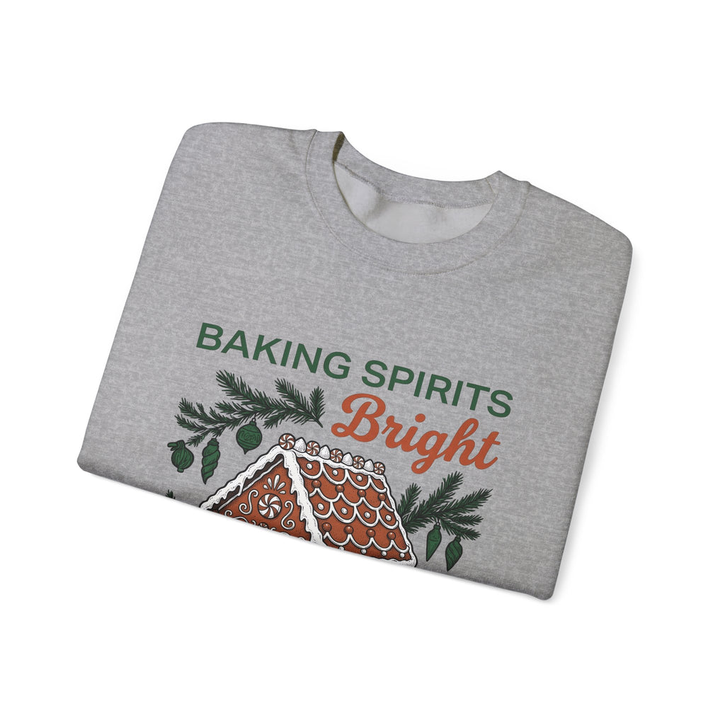 Gingerbread Cabin Sweatshirt Christmas Dessert Gift Women Cartoon Sweatshirt Gingerbread House Sweatshirt Xmas Fan Ginger Cartoon Sweatshirt Pastry Graphic