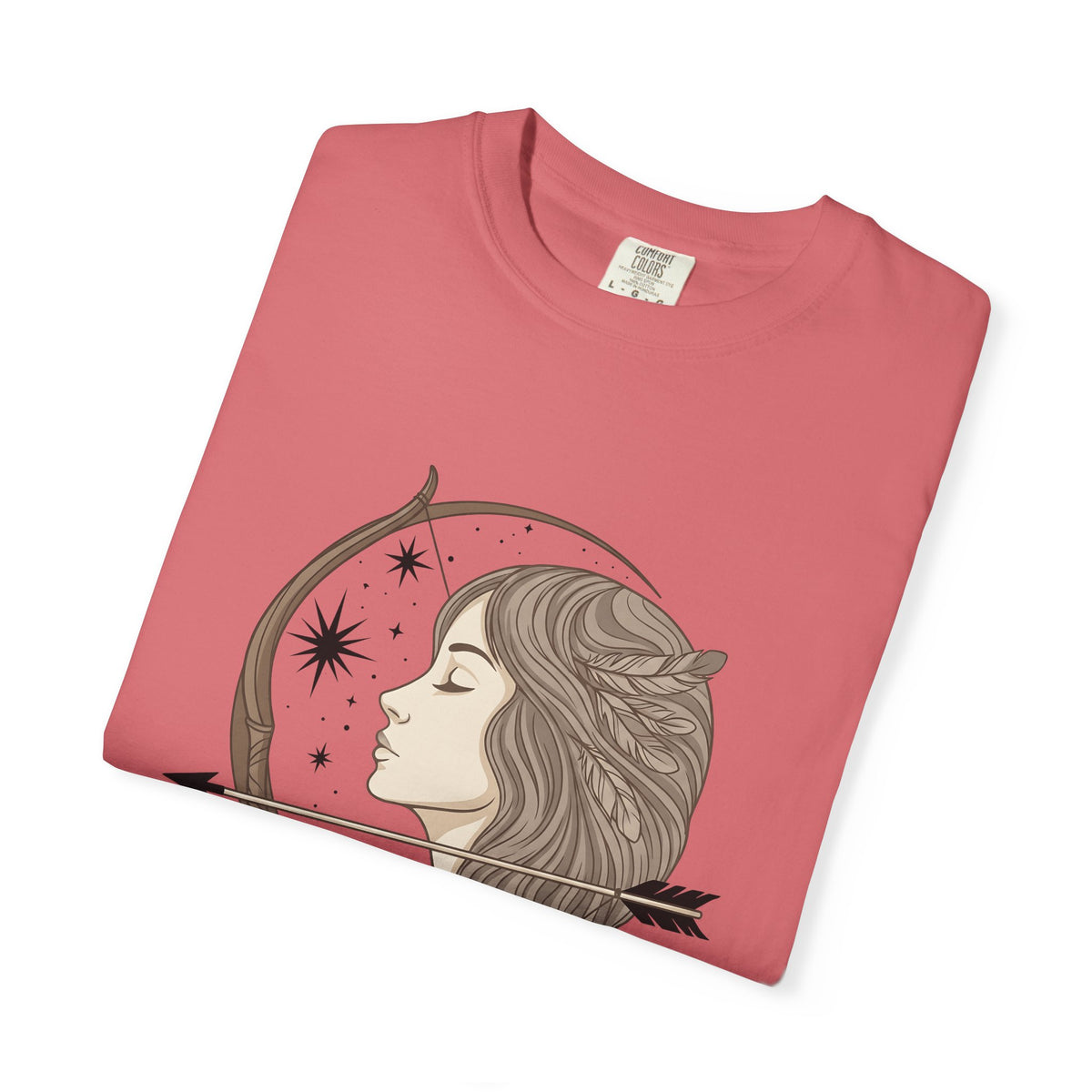 Archery Woman T-Shirt Archery Celestial Gift Women Boho T-Shirt Archer T-Shirt Archery Enthusiast Bohemian T-Shirt Galaxy Graphic Vintage Feathers