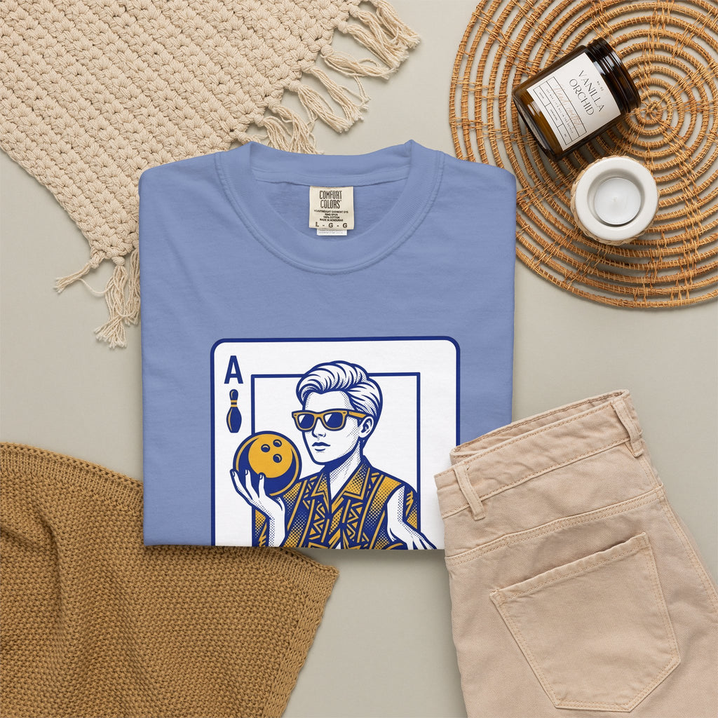 Bowling Pin Card T-Shirt Sports & Activities Recreation Gift Women Minimalist T-Shirt Bowling Scorecard T-Shirt Athlete Fan Simple T-Shirt Leisure