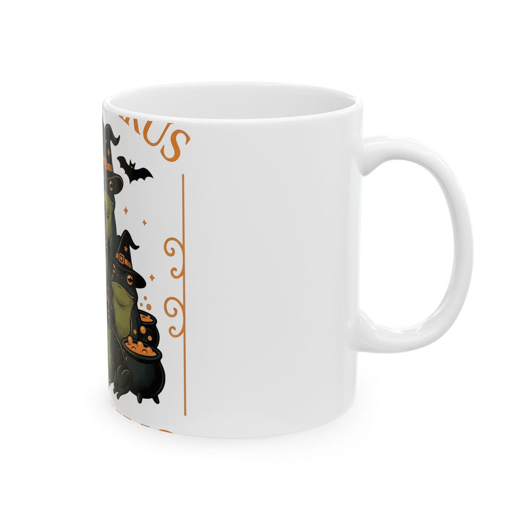 Witch Frogs Mug Halloween Animal Gift Women Cartoon Mug Toad Mug Horror Fan Comic Mug Creature Graphic Vintage Cauldrons Mug