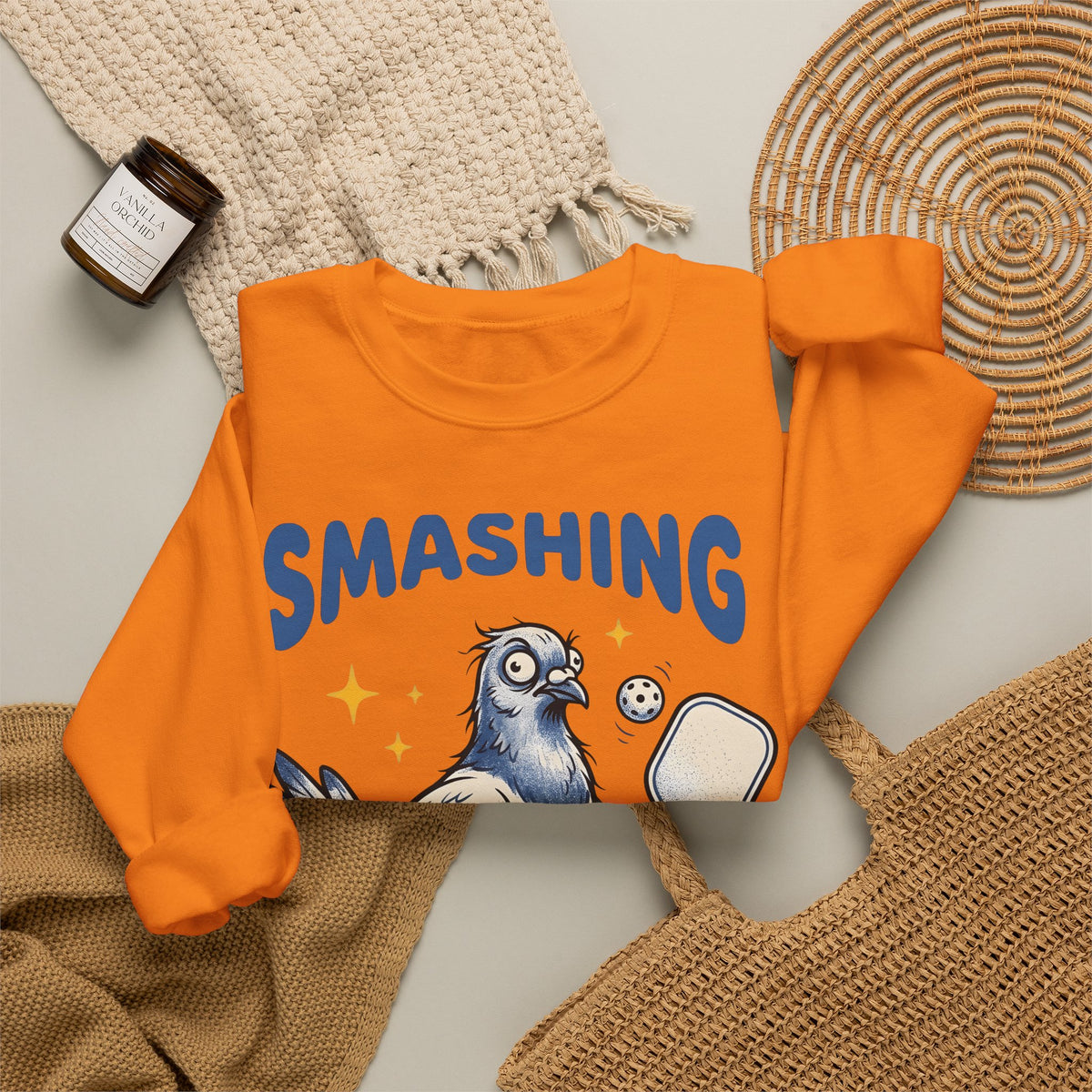 Flying Bird Pickleball Sweatshirt Pickleball Critters Gift Women Drawing Sweatshirt Pickleball Sweatshirt Pickleball Fan Illustrations Sweatshirt Creature