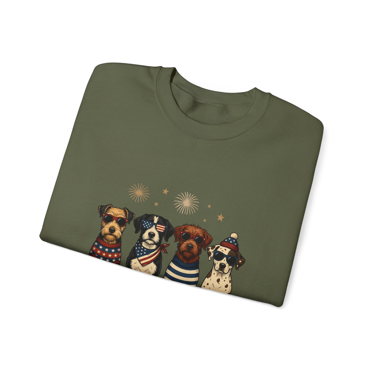 American Dogs Sweatshirt America 4Th Of July Creatures Gift Women Rustic Sweatshirt Canine Sweatshirt Patriot Fan Country Sweatshirt Beast Graphic Ink Drawing