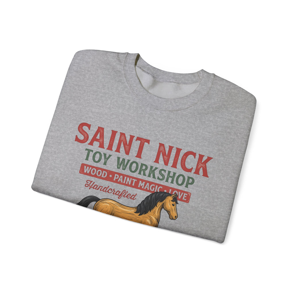 Rocking Horse Sweatshirt Christmas Dolls Gift Women Retro Sweatshirt Hobby Horse T-Sh