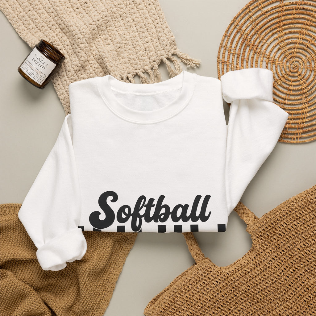 Softball Balls Sweatshirt Softball Mom Competition Gift Women Minimalist Sweatshirt Softballs Sweatshirt Mom Fan Simple Sweatshirt Competitive Graphic