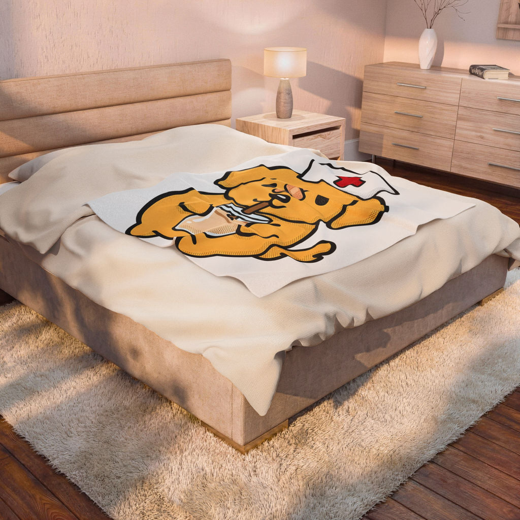 Nurse Puppy Blanket Nurse Creature Gift Women Chibi Blanket Puppy Dog Blanket Nursing Enthusiast Cartoon Blanket Animal Graphic Illustration