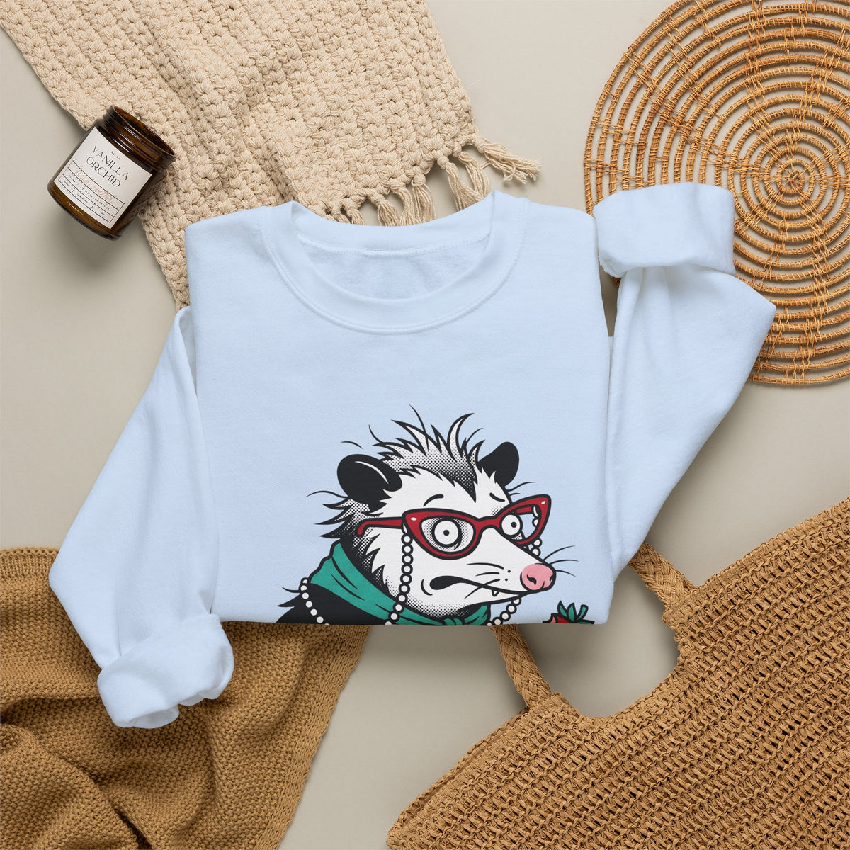 Opossum Possum Wildlife Gift Comic Possum Opossum Fan Opossum Wildlife Sweatshirt