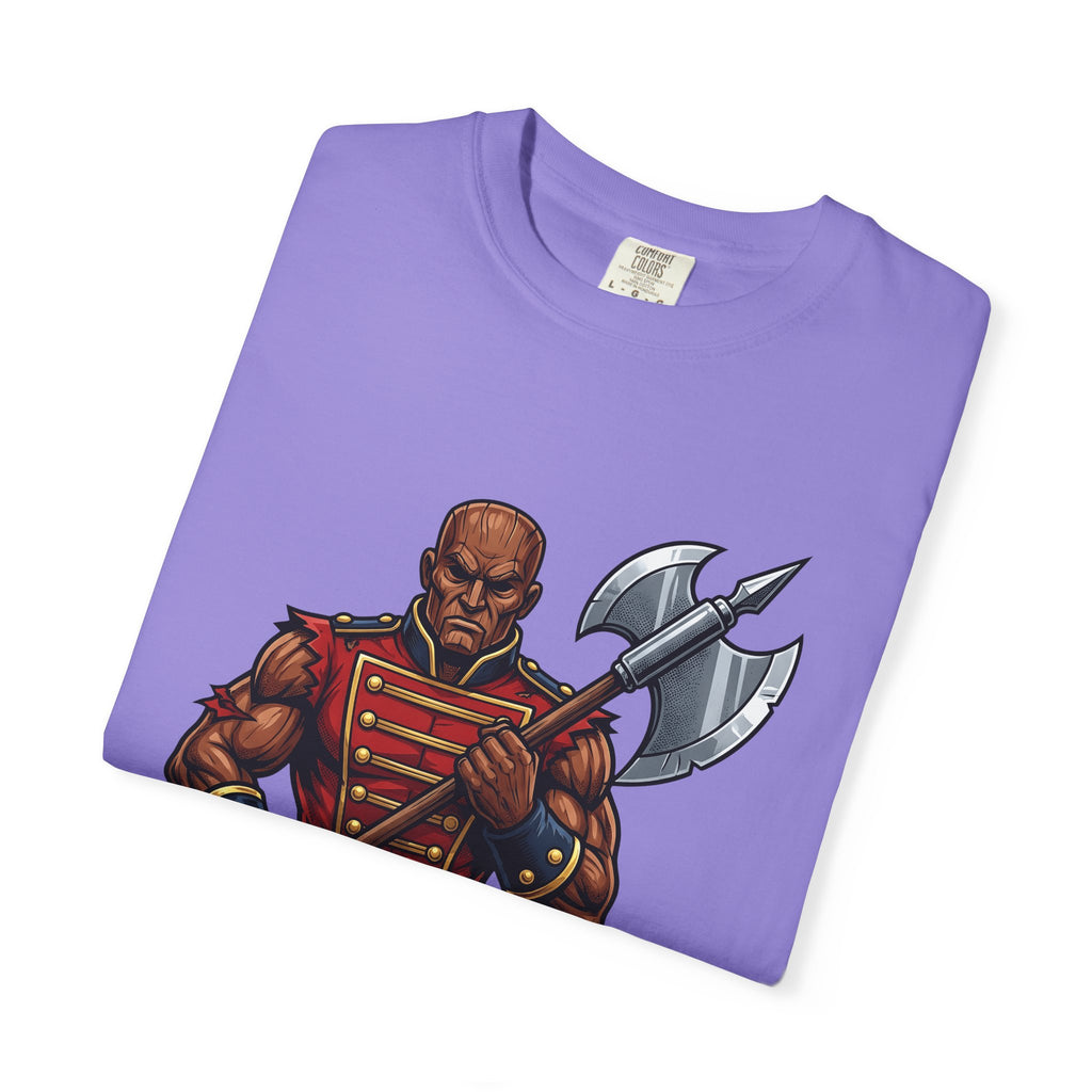 Wooden Soldier T-Shirt Christmas Festive Gift Women Sketch T-Shirt Tin Soldier T-Shirt Holiday Fan Drawing Graphic T-Shirt Hand Drawn War Axe