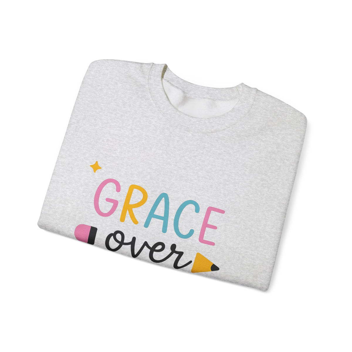 Pencil Graphic Sweatshirt Teachers School Gift Women Playful Sweatshirt Illustration Sweatshirt Educator Enthusiast Whimsical Sweatshirt Classroom Graphic