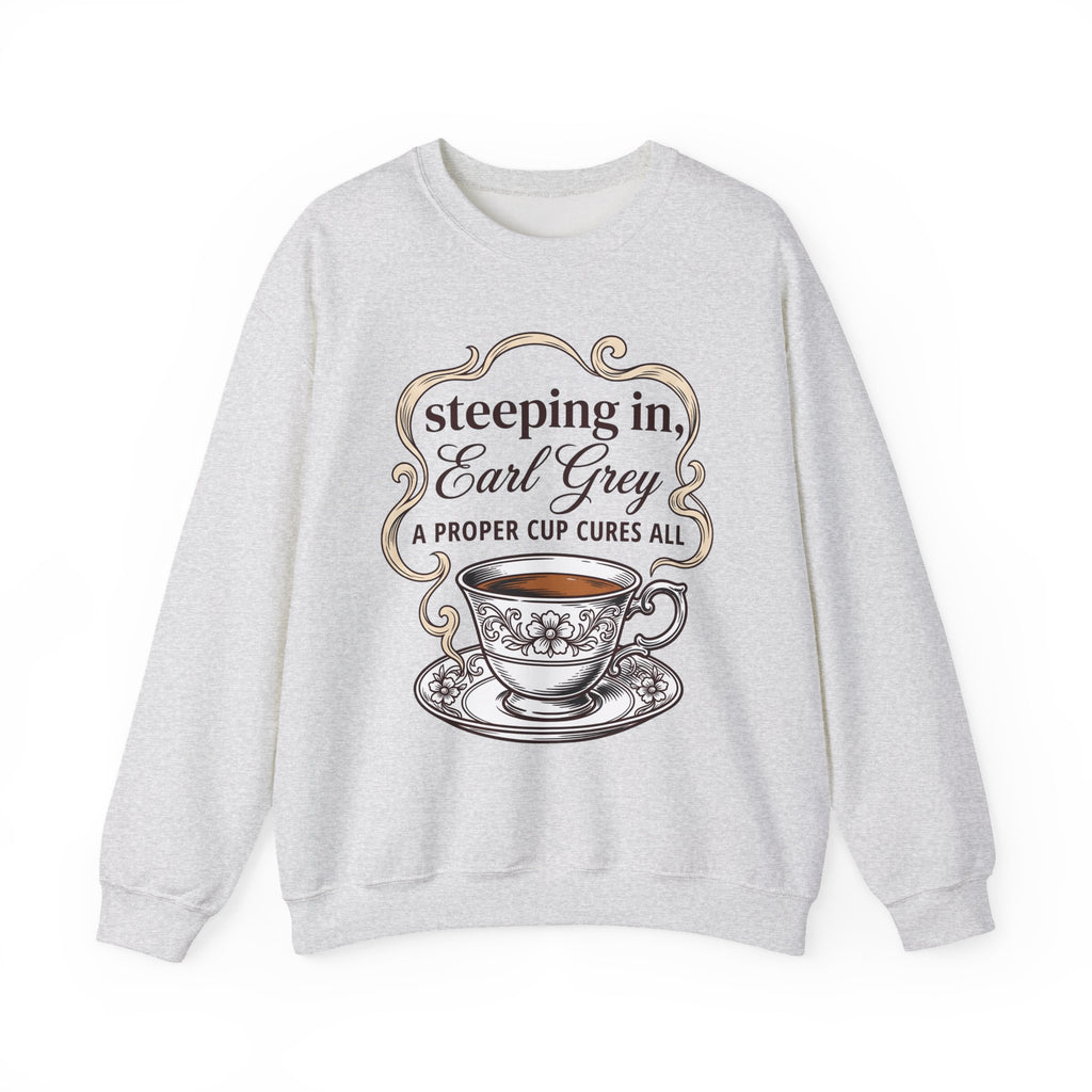 Tea Cup Sweatshirt Tea Plant Gift Women Classic Sweatshirt Teacup Sweatshirt Tea Fan Vintage Sweatshirt Floral Graphic Line Art Steam Sweatshirt