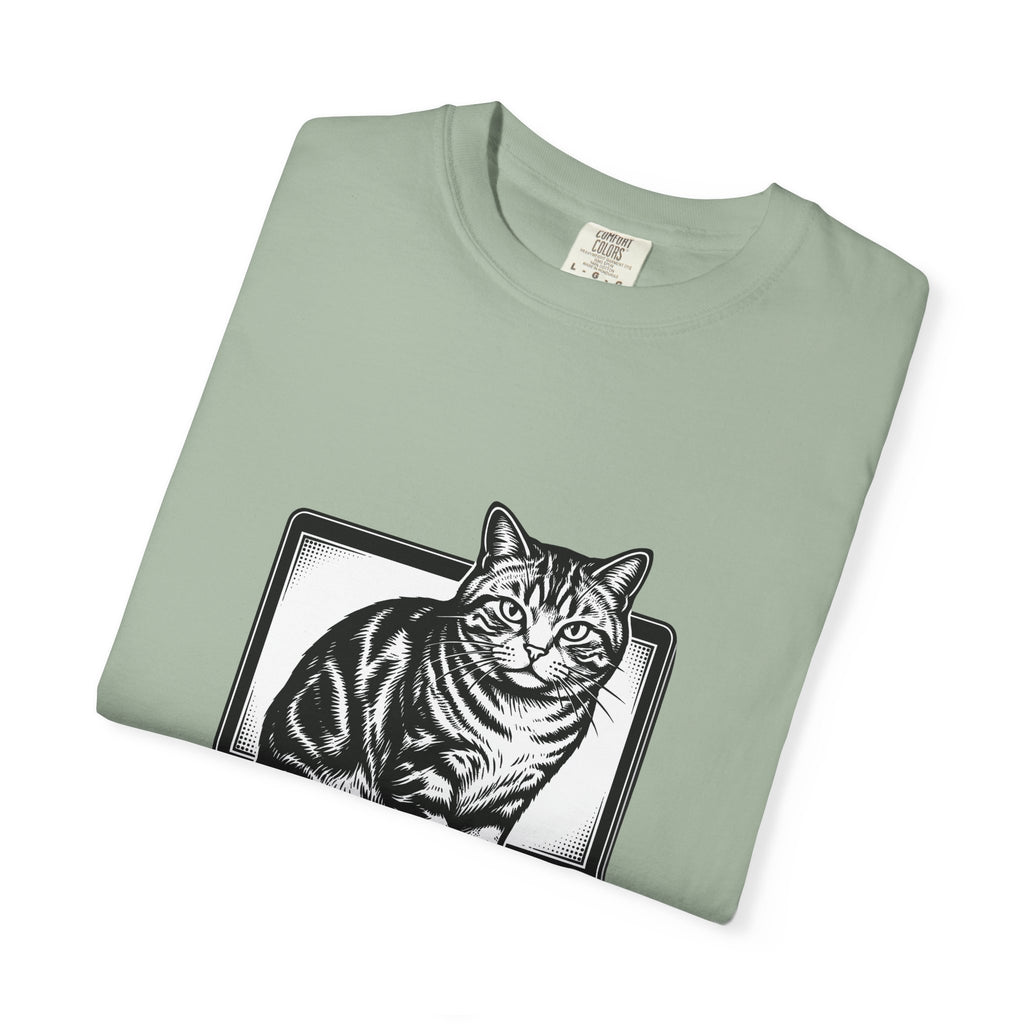 Orange Cat T-Shirt Cat Gadgets Gift Women Classic T-Shirt Kitty T-Shirt Cat Fan Retro T-Shirt Tech Graphic Doodle Notebook T-Shirt