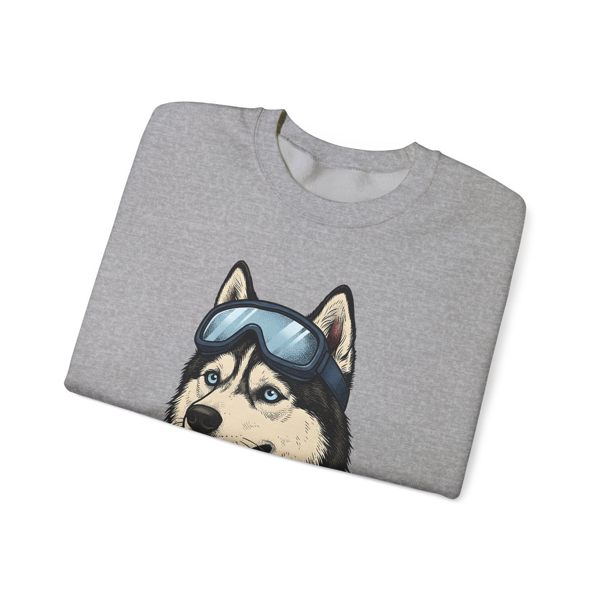 Husky Wolf Sweatshirt Dog Snow Gift Women Line Art Sweatshirt Wolfdog Sweatshirt Dog Fan Siberian Graphic Sweatshirt Hand Drawn Neckerchief Sweatshirt