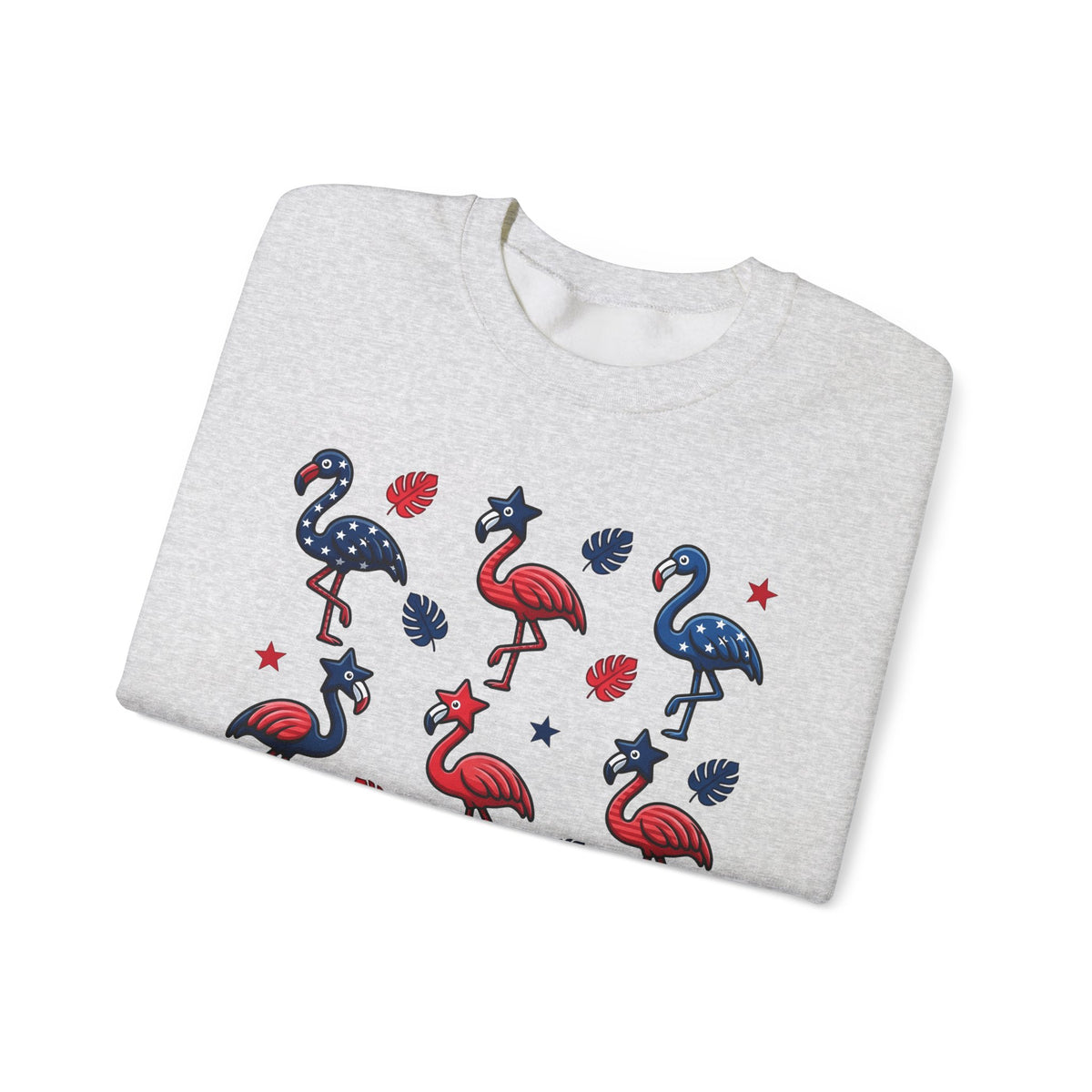 Flag Flamingo Sweatshirt 4th Of July Holiday Gift Women Cartoonish Sweatshirt Flamingo Sweatshirt Independence Day Fan Retro Sweatshirt Celebration Graphic Old